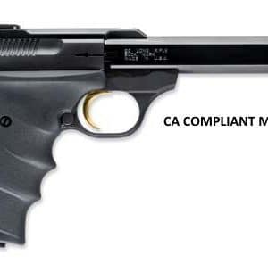 Side view of a black semi-automatic pistol with the text 'CA COMPLIANT MODEL' to the right.