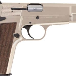 INGLIS P-35N HI-POWER 9MM - 4.7" BBL 2-15RD NICKEL/WOOD