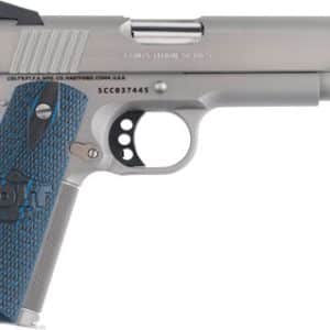 COLT COMPETITION 38 SUPER 5" - 9RD STAINLESS BLUE G10 GRIPS