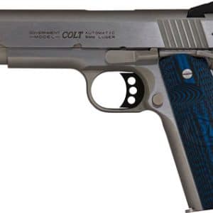 COLT COMPETITION 38 SUPER 5" - 9RD STAINLESS BLUE G10 GRIPS