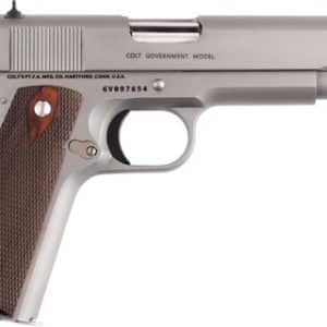 COLT GOVERNMENT 1911 9MM 5" - 7RD STAINLESS ROSEWOOD