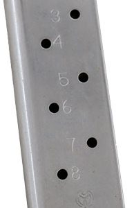 METALFORM MAGAZINE 1911 GOVT. - 45ACP 8RD S/S REMOVABLE BASE