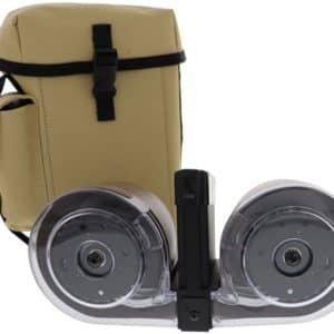 IVER JOHNSON MAGAZINE AR15 - 223 100RD DRUM BLK/TAN POLY