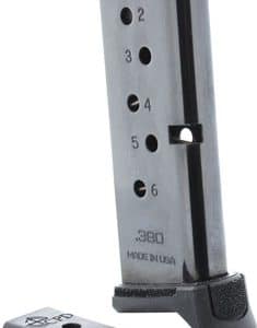 CPD MAGAZINE RUGER LCP - 380ACP 6RD GLOSS BLACK