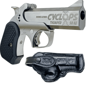 Bond Arms Cyclops Satin Package Handgun .50 AE Single Shot 4.25" Barrel Satin with Holster