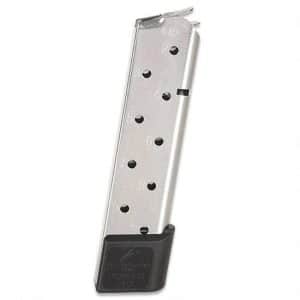 Chip McCormick Full-Size 1911 Railed Power Mag (RPM) Handgun Magazine Stainless .45 ACP 10/rd