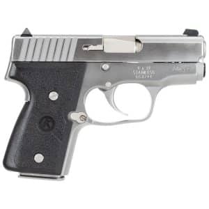 Kahr Arms MK9 Elite Handgun 9mm Luger 6rd (2) & 7rd (1) Magazines 3" Barrel Silver wil Black Checkered Grip CA Compliant
