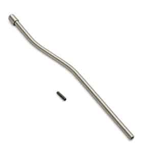 Curved stainless steel rod with a small cylindrical pin beside it.