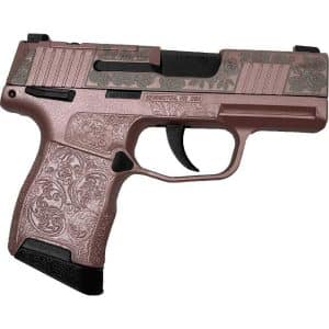 Sig Sauer "Gun & Roses" P365 Optic Ready Handgun 9mm Luger 10rd Magazines(2) 3.1" Barrel X-RAY 3 Sights Manual Safety