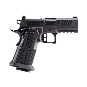 Alpha Foxtrot AF1911-Romulus MOS Adapter Handgun 9mm Luger 17(1) & 20rd(1) Magazines 3.5" Bull Ramped Barrel DLC Black