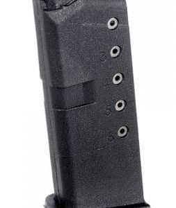 ProMag Steel Handgun Magazine Glock 43 9mm Black Polymer 6/rd