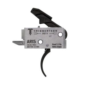 TriggerTech AR Duty Trigger Two-Stage 3.5 lb Curved Black