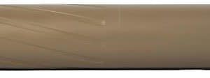 Brown cardboard shipping tube seen from the side, with closed ends.