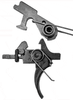 Two metal hand tools with circular adjustment wheels and curved handles, laid out on a white background (informative description).