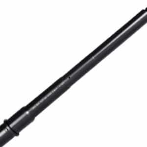 Long black cylindrical rod with metal end caps, diagonally oriented against a white background.