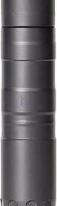 Close-up of a black telephoto camera lens with textured focus rings.