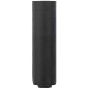 Black rubber cylindrical grip with subtle horizontal ridges, isolated on white background, likely a handle grip.