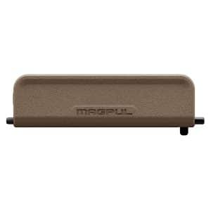 Close-up of a brown textured leather case with rounded corners and subtle embossed text.