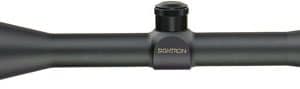 Black Sightron rifle scope with adjustment turrets and mounting on a white background.
