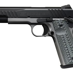 Left-side view of a Savage 1911 semi-automatic pistol with a textured grip.