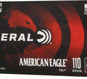 Federal American Eagle 6mm ARC rifle cartridges box, 20 rounds, 110 grain, red-and-black design.