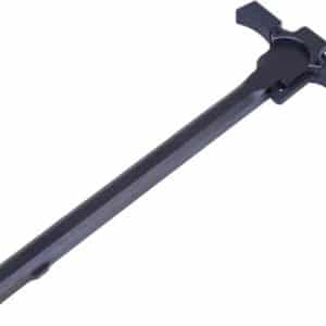 Long black tool with a forked, clamp-like end at the top and a long rectangular shaft