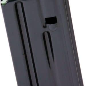 Black rechargeable battery pack with green terminal contacts, viewed from the side.