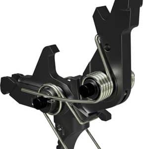 Spring-loaded clamp-style guitar capo with curved top jaw and metal tension springs used to clamp onto a guitar neck to change pitch