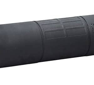 Black cylindrical quick-connect coupling with ribbed grip and a hex end heightening its grip area.