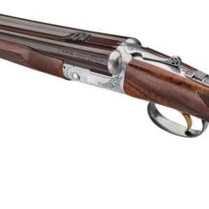 Ornate flintlock pistol with carved wooden stock and silver engravings, single-shot muzzle-loaded