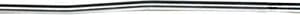 A very thin, dark line running horizontally across a white background, with a slight curve on the left end.