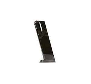 Tall, slender black electronic device on a small rectangular base, shown from the side.