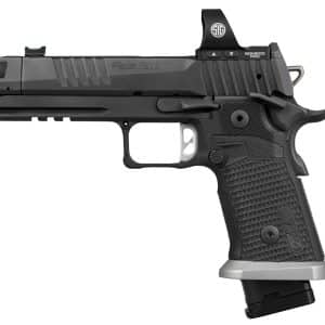 Side profile of a SIG Sauer P211 pistol with a ROMEO3 Pro red-dot sight mounted on top.