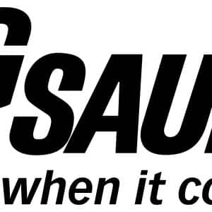 Brand logo featuring large bold black text, with the slogan "when it counts" underneath.