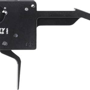 Timney Triggers firearm trigger component with lever and mounting holes, black metal
