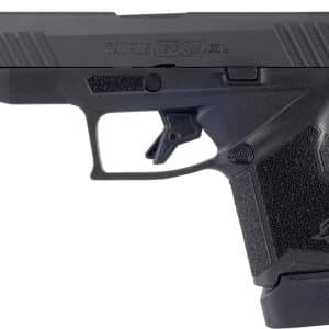 Side view of a Taurus GX4 XL semi-automatic pistol showing the trigger, grip, and slide in black.