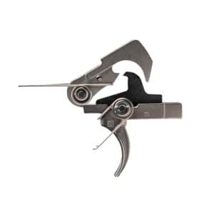 Metal sewing machine threader/needle-guide mechanism with levers and hooks, used to route thread through the needle