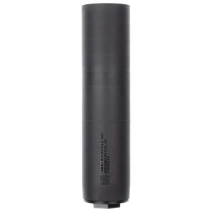 Black cylindrical camera lens standing upright with its mount at the bottom
