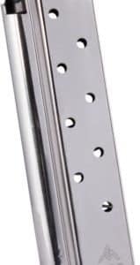 Close-up of a shiny metal hinge plate with multiple mounting holes for attaching a door.