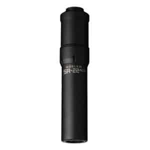 Black Nosler SR-22 ALTi cylindrical suppressor component with branding visible near the middle