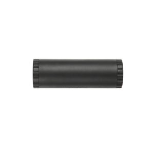 Matte black cylindrical extension tube with knurled ends, used in photography