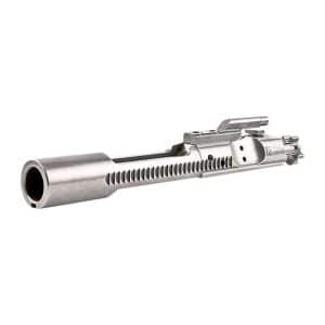 Fluted stainless steel bolt carrier group with gas key, a firearm rifle component