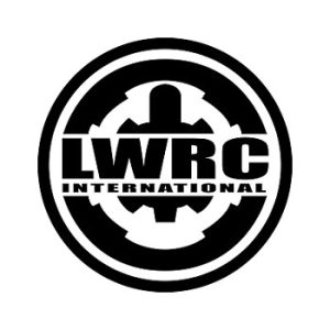 LWRC International logo: circular badge with a gear motif and bold 'LWRC INTERNATIONAL' text across the center.