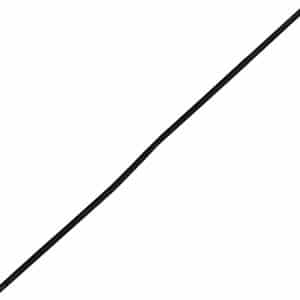 Long black rod diagonally across a white background.