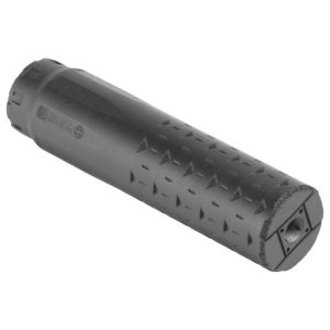 Textured black cylindrical grip with a diamond knurl pattern, used as a handle for a tool or device