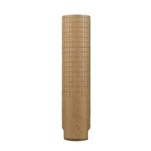 Brown cylindrical filter cartridge with a grid-like pattern, standing upright.