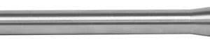Metal cylindrical shaft with a stepped profile and welded sections, a machined machine-part component.
