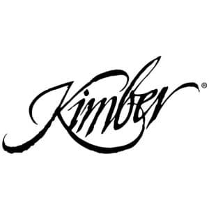 Kimber wordmark in black cursive script on white background.